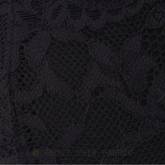 SKIMS Fits Everybody Lace Push-Up Demi Bra, 36C, ONYX - Picture 6 of 11